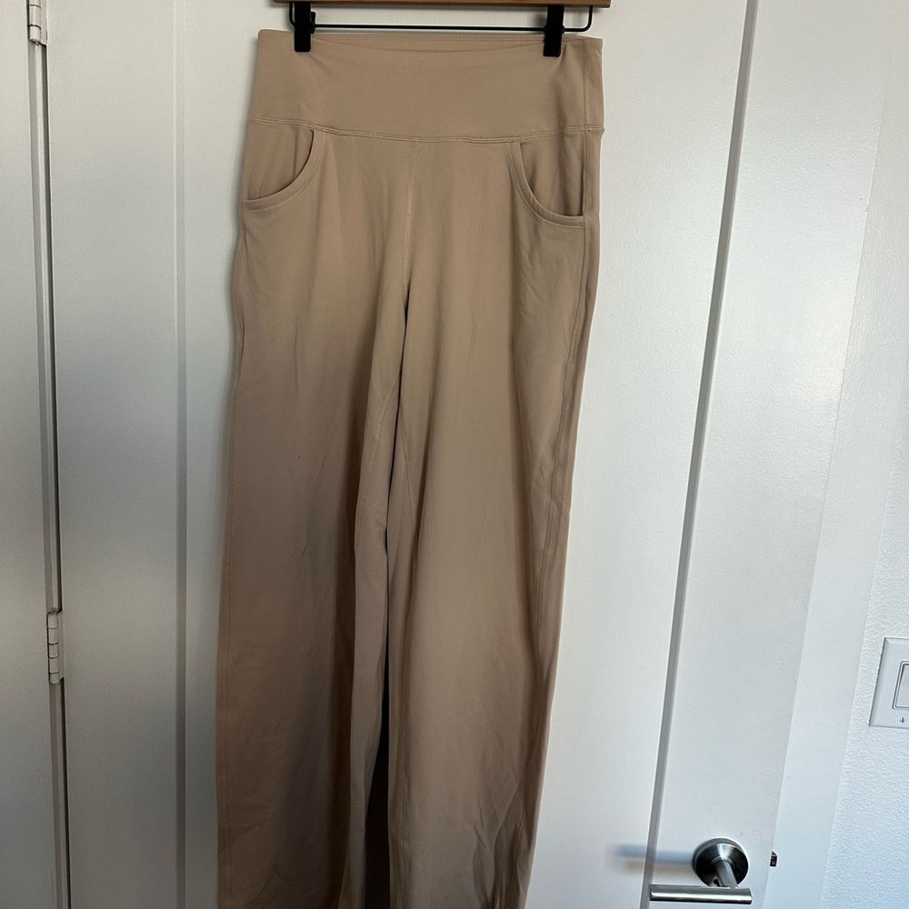 Amazon Women's Beige Wide Leg Pants